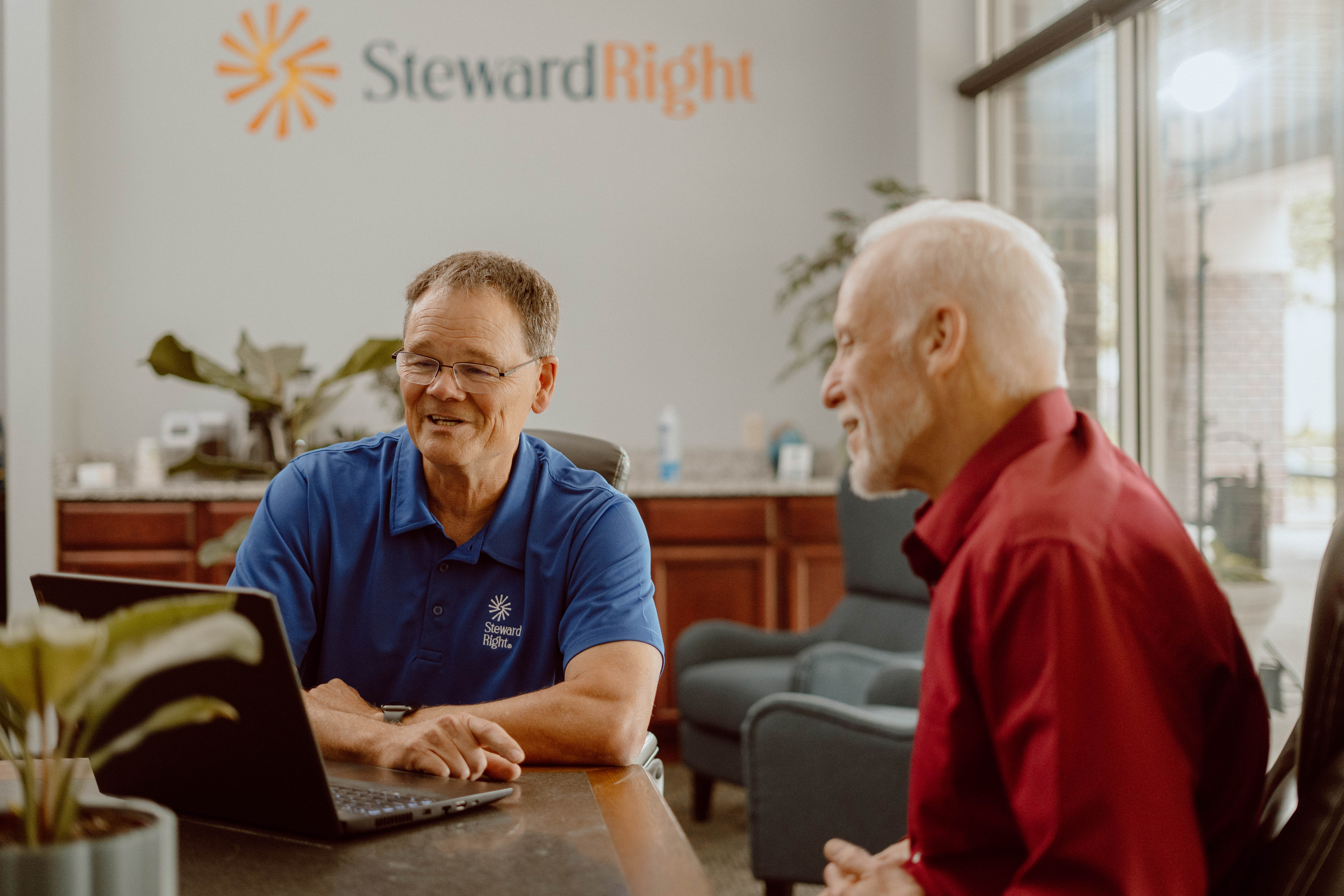 StewardRight advisor meeting with client